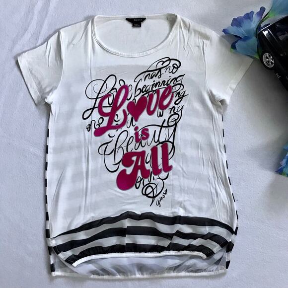 Guess NWOT Short Sleeves Blouse Girls 14 - Picture 2 of 10